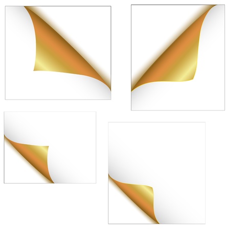 Page Curls Vectorsのイラスト素材