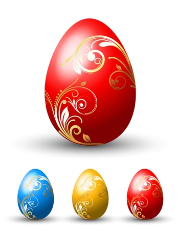 Easter Decoratives Eggsのイラスト素材