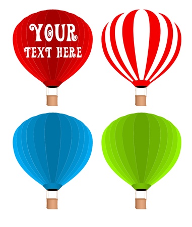 Hot Air Balloons Vectorsのイラスト素材