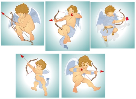 Classic Vector Cupidsのイラスト素材