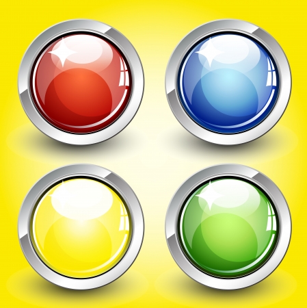 Glossy Buttonsのイラスト素材