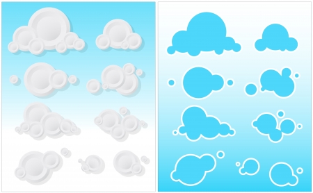 Cute Clouds のイラスト素材