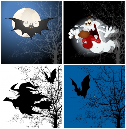 Halloween Backgroundsのイラスト素材