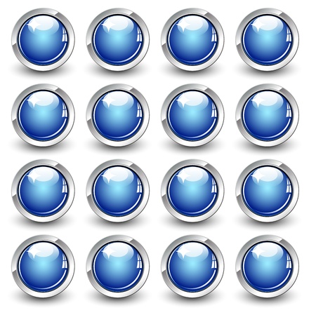 High gloss button のイラスト素材