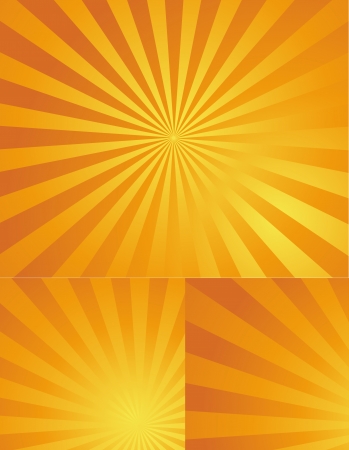 Retro Sunlight Effect Vectorsのイラスト素材