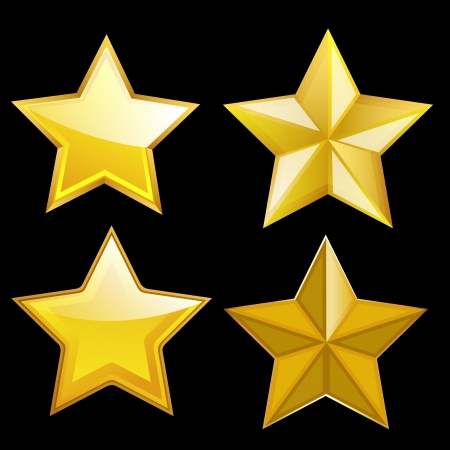 Golden Stars Vectorsのイラスト素材