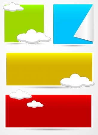 Advisement Banners Vectorsのイラスト素材