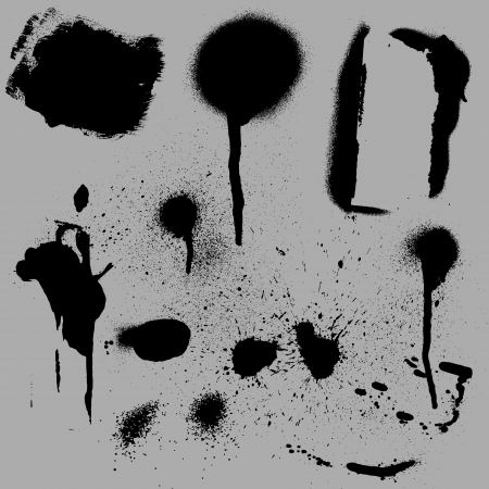 Paint Spray Vectorsのイラスト素材
