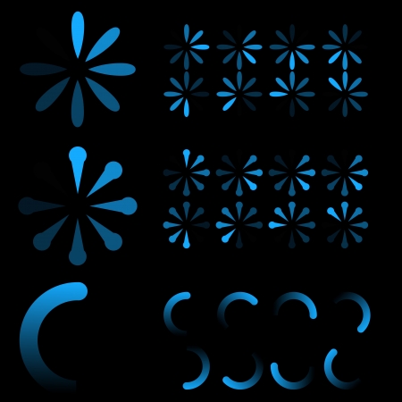Preloaders for Web - Vectorsのイラスト素材