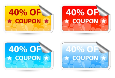 Vector Discount Couponのイラスト素材
