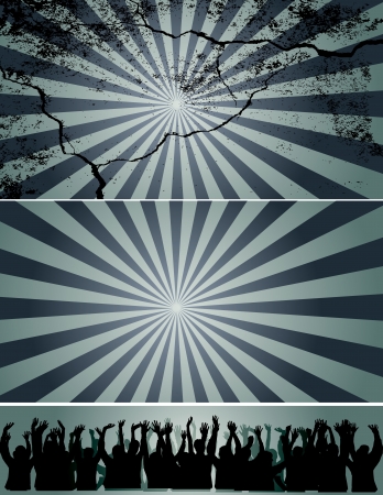 Sunbursts Vectorsのイラスト素材