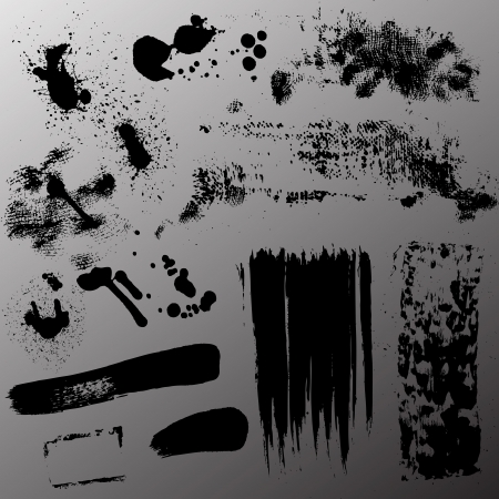 Grunge Stains Vectorsのイラスト素材