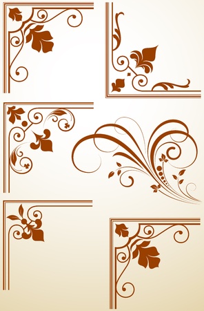 Corner Vector Designのイラスト素材