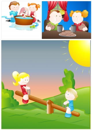 Kids Vectorsのイラスト素材