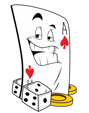 Gamble Mascot Tattoo Vectorのイラスト素材