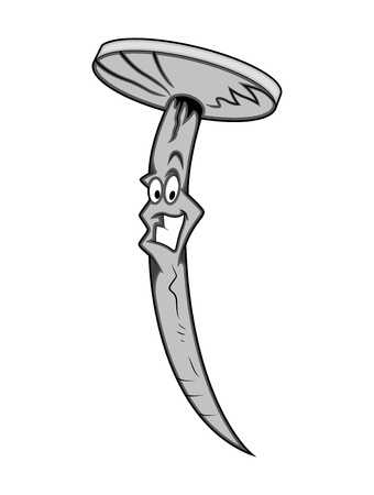 Nail Mascot Vector Characterのイラスト素材