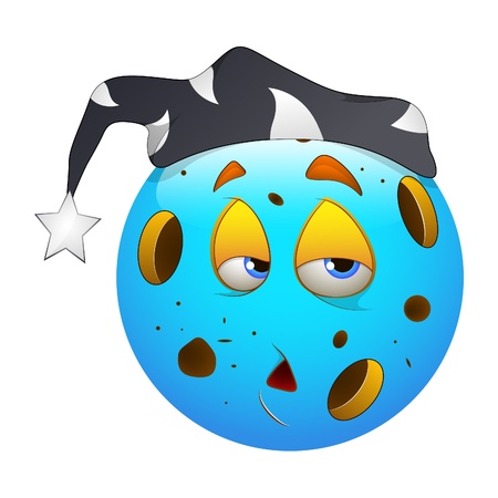 Smiley Emoticons Face Vector - Moonのイラスト素材