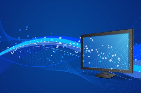 Vector TV Monitor LCD Backgroundのイラスト素材