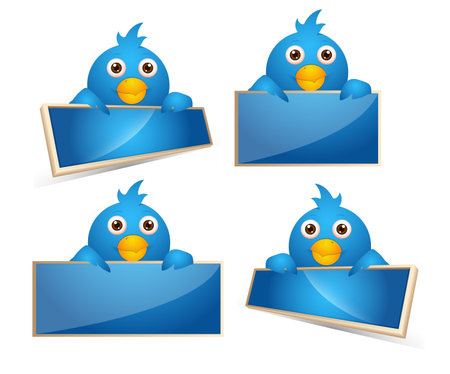 Cartoon Birds Iconsのイラスト素材