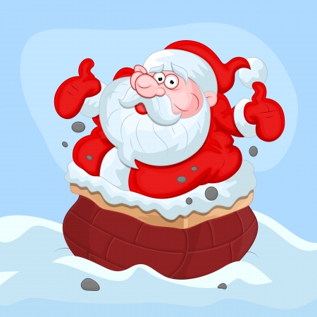 Cartoon Santa Claus - Christmas  のイラスト素材