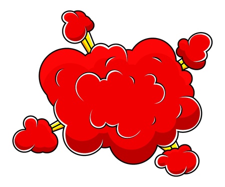 Christmas Cartoon Comic Cloudのイラスト素材