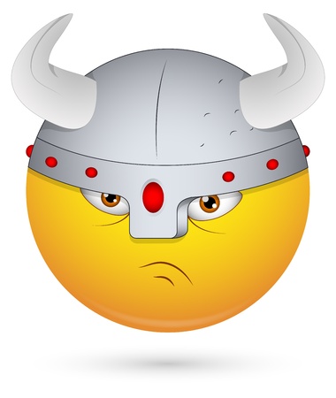 Smiley Vector Illustration - Viking Faceのイラスト素材