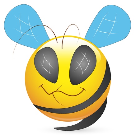Smiley Vector Illustration - Bee Faceのイラスト素材