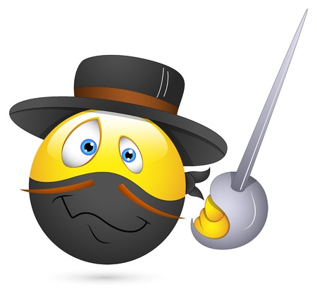 Smiley Vector Illustration - Ninja Faceのイラスト素材