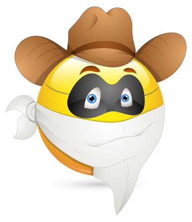 Smiley Vector Illustration - Thief Mask Faceのイラスト素材