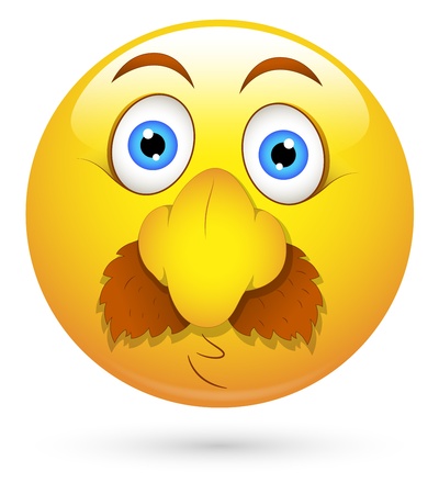 Smiley Vector Illustration - Funny Fake Faceのイラスト素材