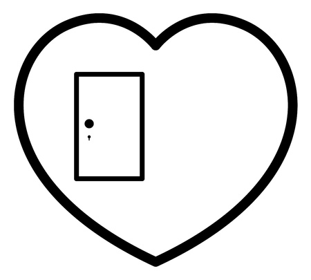 Heart Doorのイラスト素材