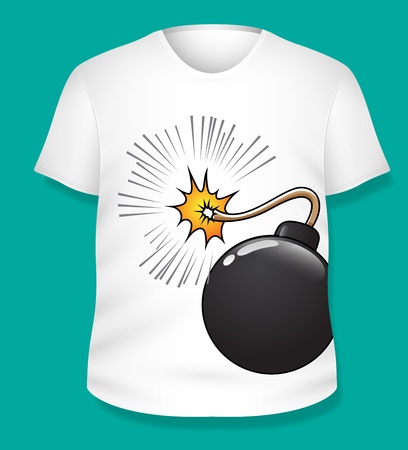 Simple Design T-shirtのイラスト素材