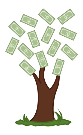 Dollar Tree - Vector Illustrationのイラスト素材