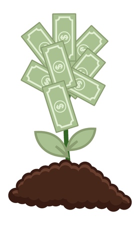 Tree of Money - Vector Illustrationのイラスト素材