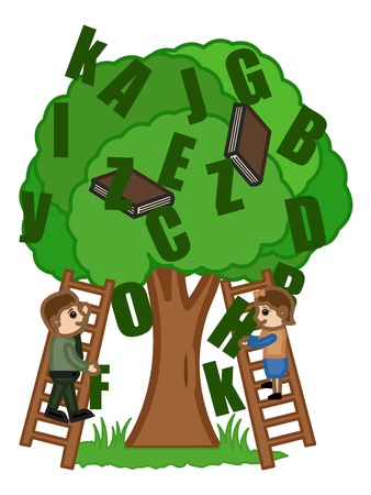 Knowledge Tree - Office Character Vectorsのイラスト素材