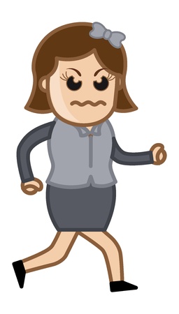 Very Angry Womanのイラスト素材