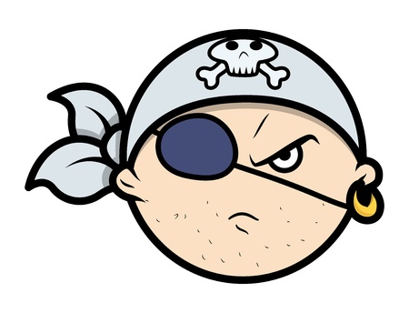 Pirate Boy - Vector Cartoon Illustrationのイラスト素材