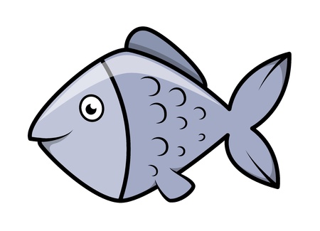 fish - Vector Cartoon Illustrationのイラスト素材