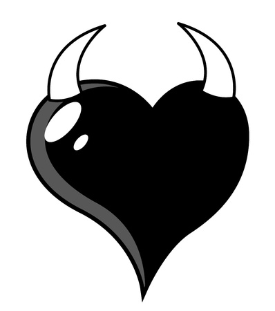 Devil Heart - Vector Illustrationのイラスト素材