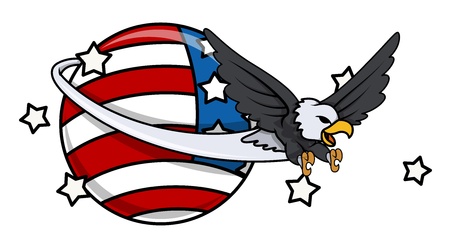 Celebration Justice 4th of July - American Symbolのイラスト素材