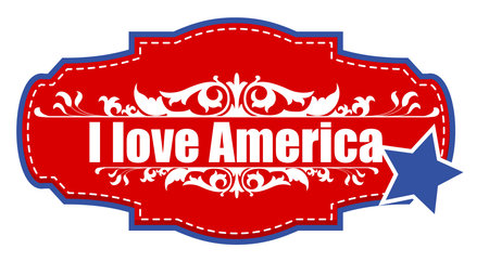 I love america - vectorのイラスト素材