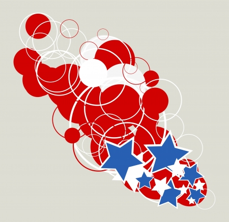 4th of july abstract design backgroundのイラスト素材