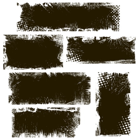 Grunge Backgrounds Vector Bannersのイラスト素材