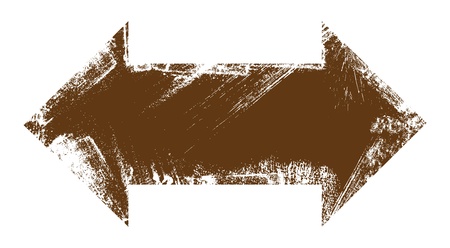 Grunge Two Way Arrow Vectorのイラスト素材