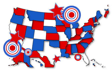 MAP - US 4th of July - Independence Day Vector Designのイラスト素材