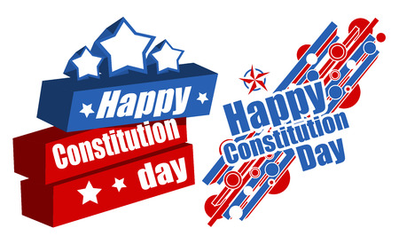 American - Constitution Day Vector Illustrationのイラスト素材