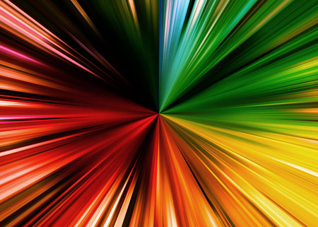 rainbow sunburst