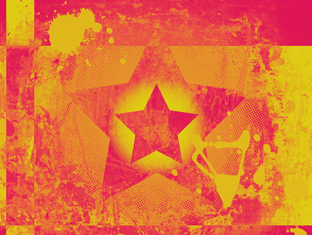 reddish retro star backgroundの写真素材