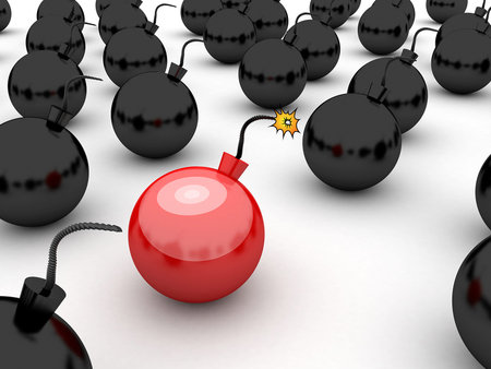 Bombs backgroundの写真素材