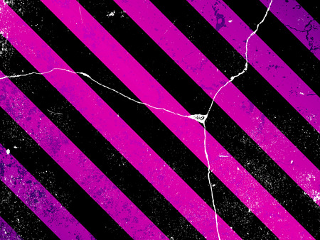 Damaged Striped Pattern Wallの写真素材